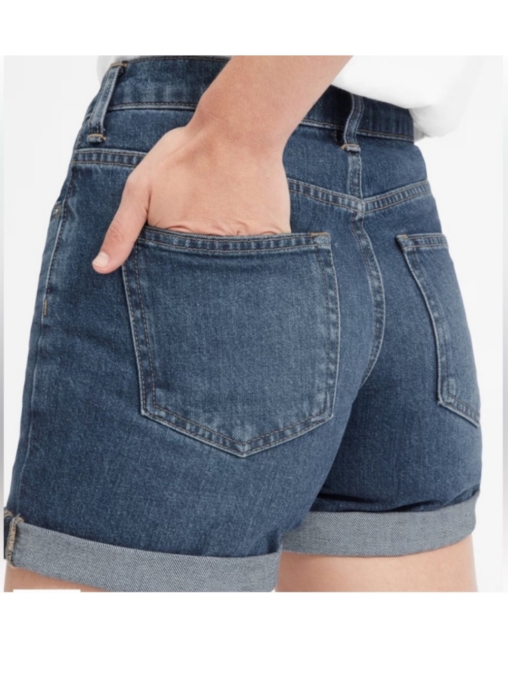 Everlane High Rise Denim Shorts